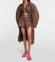 Jacquemus Les Mules Rond Carr√É¬© asymmetrical suede mules
