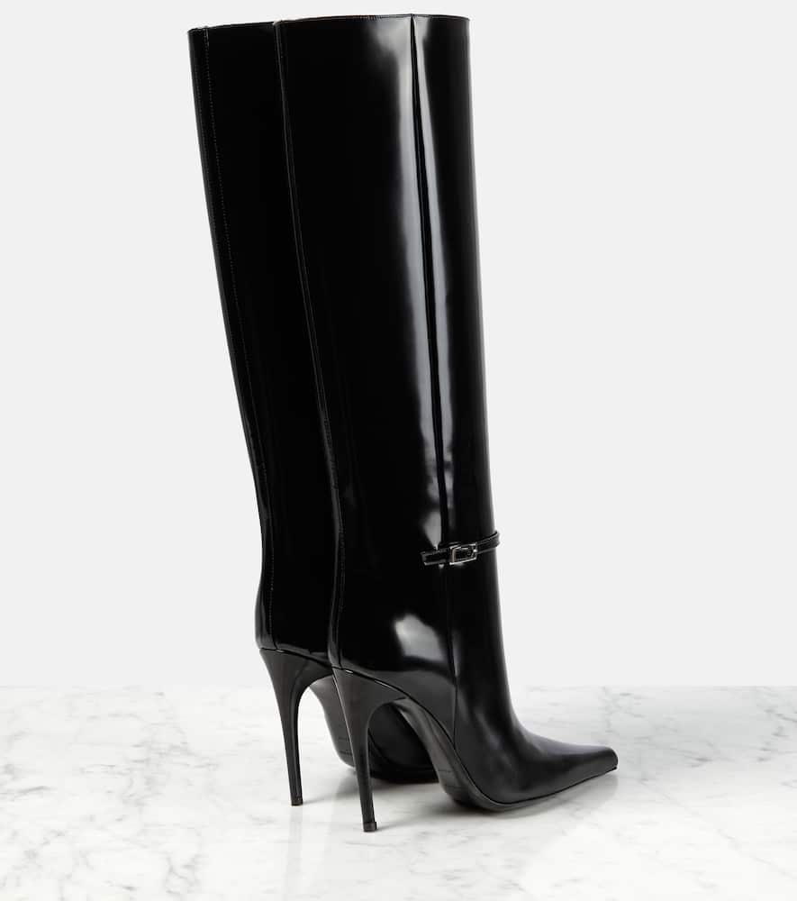 Saint Laurent Vendome 110 leather knee-high boots