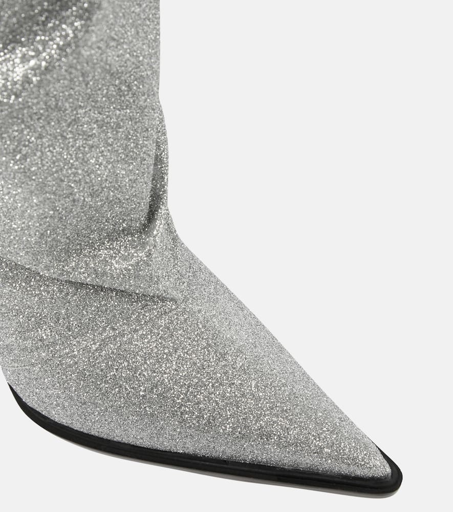 Alexandre Vauthier Glitter knee-high boots