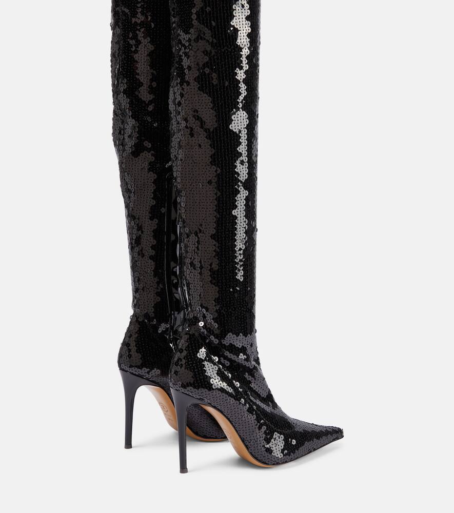 Alexandre Vauthier Elixir sequined over-the-knee boots