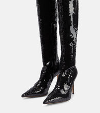 Alexandre Vauthier Elixir sequined over-the-knee boots
