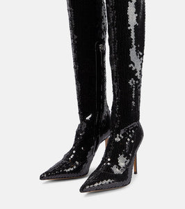 Alexandre Vauthier Elixir sequined over-the-knee boots