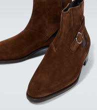 John Lobb Mason suede Chelsea boots