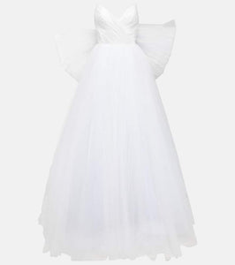 Rasario Bridal Greta off-shoulder silk gown