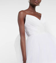Rasario Bridal Greta off-shoulder silk gown