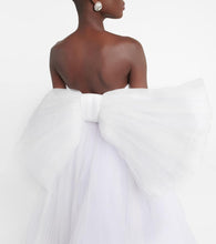 Rasario Bridal Greta off-shoulder silk gown