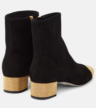 Rene Caovilla Embellished suede ankle boots