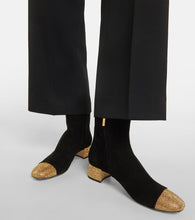 Rene Caovilla Embellished suede ankle boots