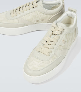 Christian Louboutin Happyrui leather-trimmed sneakers