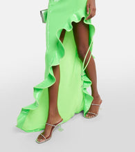 David Koma Sequined halterneck maxi dress