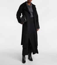 Max Mara Damier leather over-the-knee boots