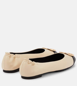 Tory Burch Claire leather ballet flats