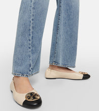 Tory Burch Claire leather ballet flats