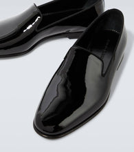 Manolo Blahnik Mario patent leather loafers