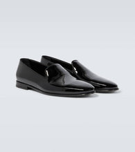 Manolo Blahnik Mario patent leather loafers
