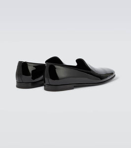 Manolo Blahnik Mario patent leather loafers