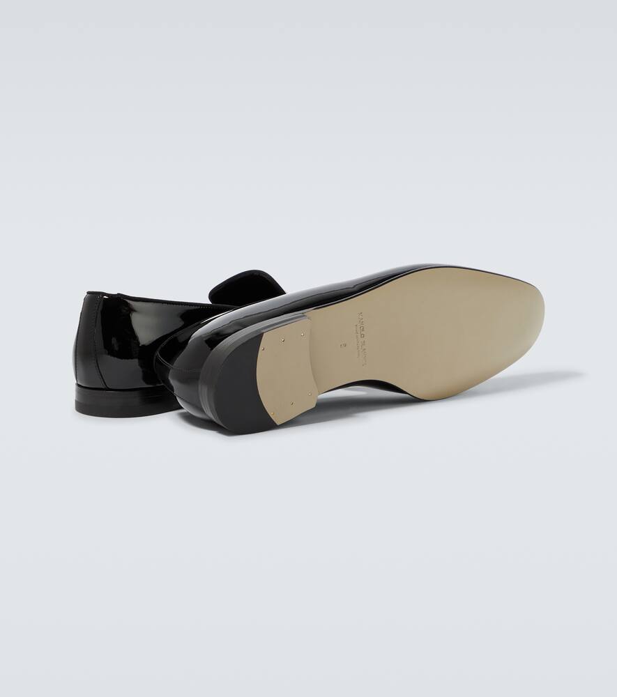 Manolo Blahnik Mario patent leather loafers