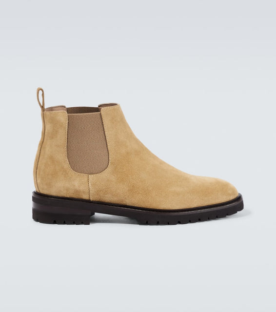 Manolo Blahnik Brompton suede Chelsea boots