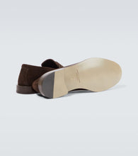 Manolo Blahnik Perry suede penny loafers