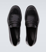 Manolo Blahnik Perry leather penny loafers
