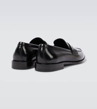 Manolo Blahnik Perry leather penny loafers