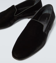 Manolo Blahnik Mario velvet loafers