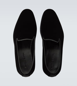 Manolo Blahnik Mario velvet loafers