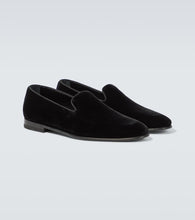 Manolo Blahnik Mario velvet loafers