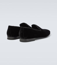 Manolo Blahnik Mario velvet loafers