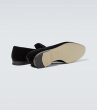 Manolo Blahnik Mario velvet loafers