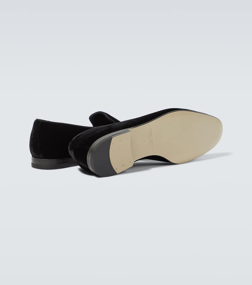 Manolo Blahnik Mario velvet loafers