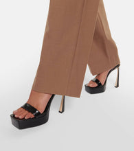 Victoria Beckham Patent leather platform sandals