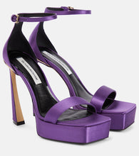 Victoria Beckham Satin platform sandals