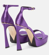 Victoria Beckham Satin platform sandals