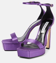 Victoria Beckham Satin platform sandals