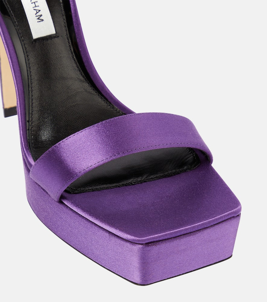 Victoria Beckham Satin platform sandals