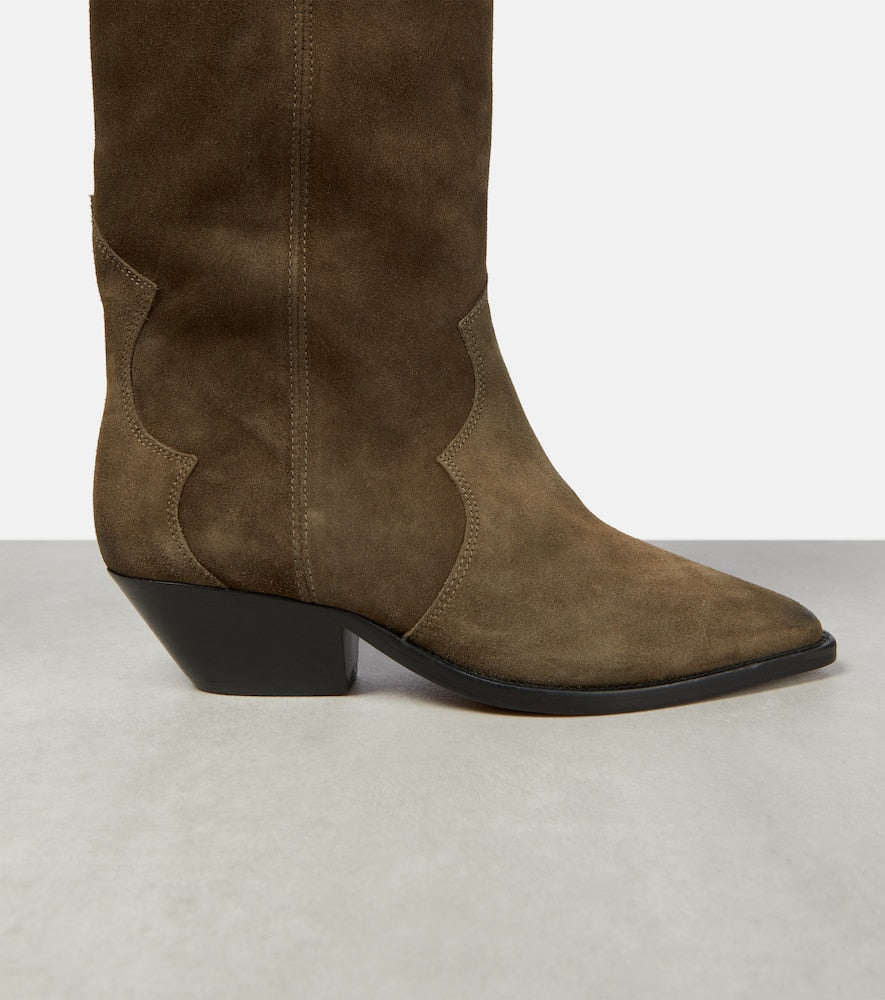 Isabel Marant Denvee suede knee-high boots