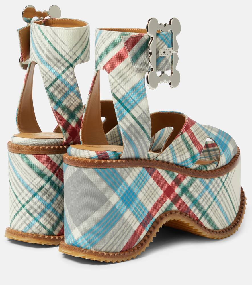 Vivienne Westwood London leather check sandals