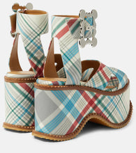 Vivienne Westwood London leather check sandals