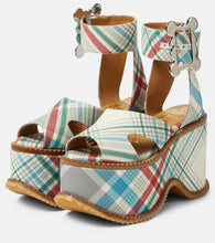 Vivienne Westwood London leather check sandals