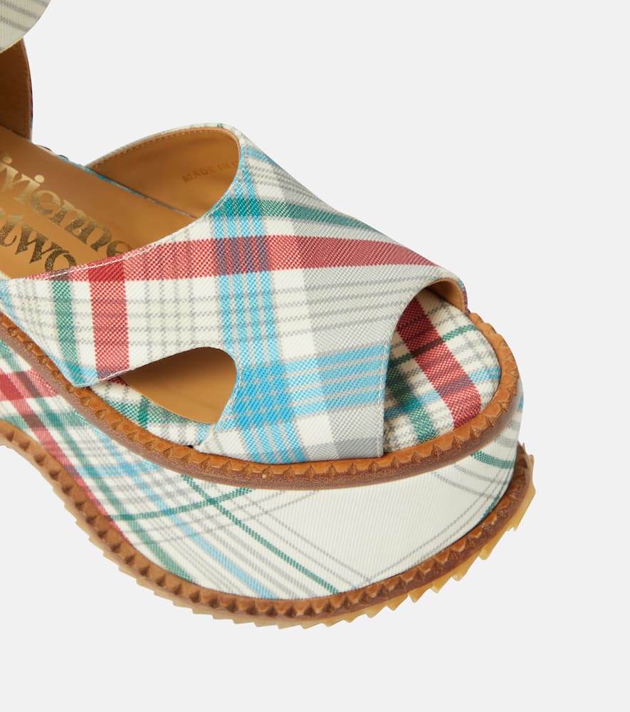 Vivienne Westwood London leather check sandals