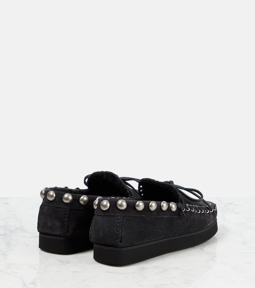 Isabel Marant Forley shearling-lined suede mocassins