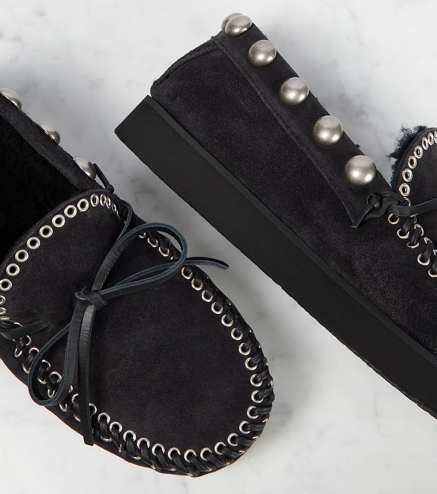 Isabel Marant Forley shearling-lined suede mocassins