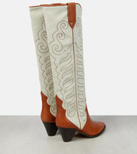 Isabel Marant Liela leather and suede cowboy boots