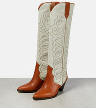 Isabel Marant Liela leather and suede cowboy boots