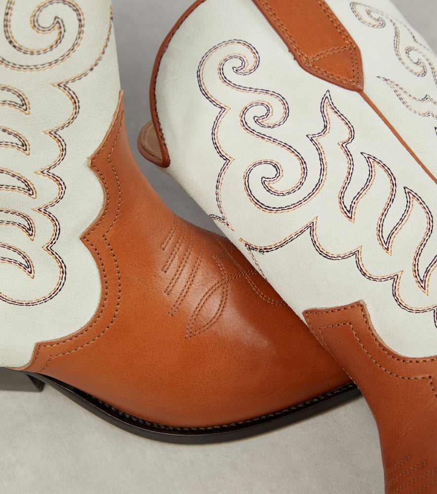 Isabel Marant Duerto embroidered leather boots