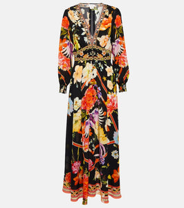 Camilla Embellished silk maxi dress