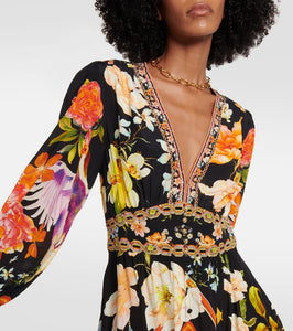 Camilla Embellished silk maxi dress