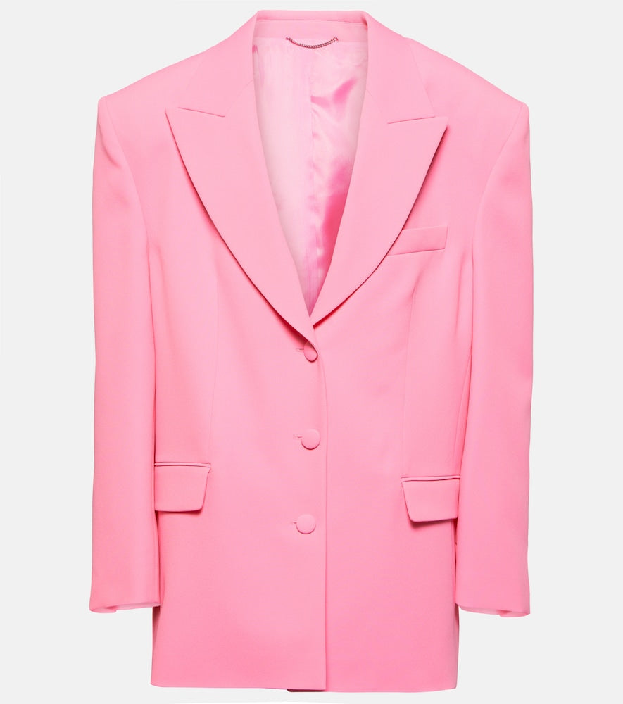 Magda Butrym Single-breasted silk-blend blazer - Magda Butrym 单排扣真丝混纺西装外套