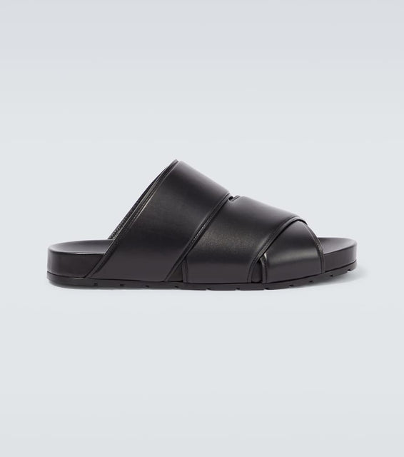 Bottega Veneta Crossover leather sandals